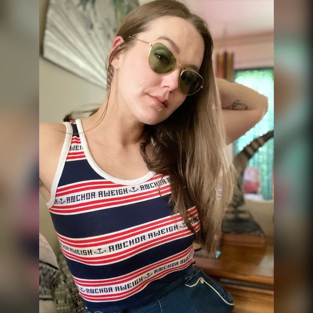 50s-60s Vintage Cat Eye Glasses w Gold Frames